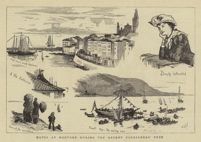 Notes à Menton pendant la récente fête des étrangers - William Lionel Wyllie